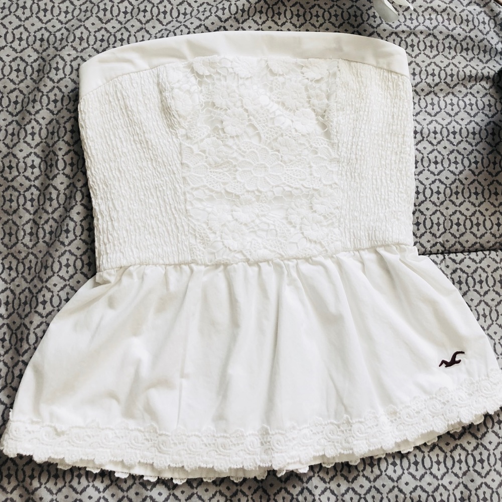 Hollister strapless bustier top